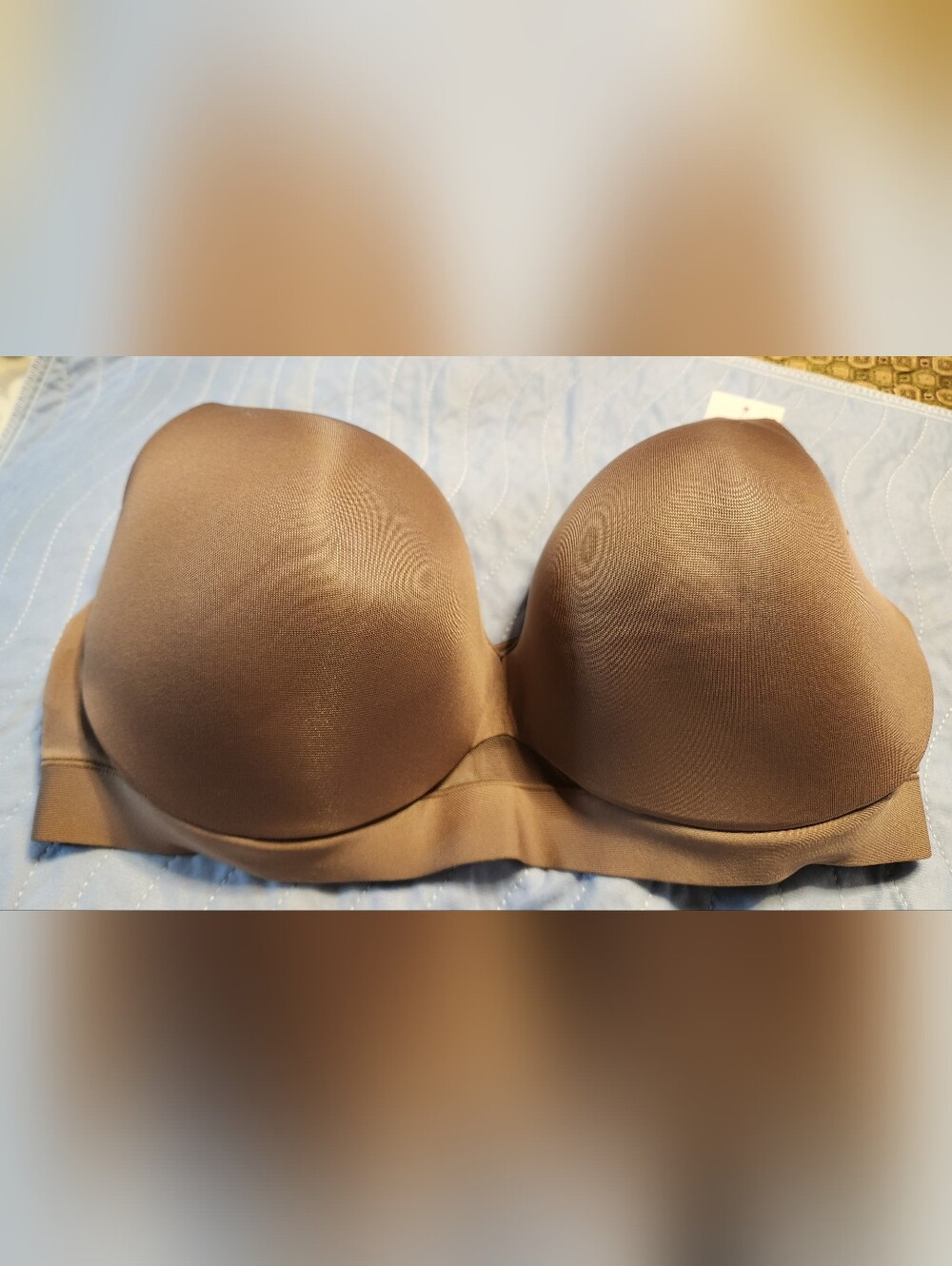 Cacique Underwire Bra — Dark Brown & Tan. 2pc Size 38DDD - Picture 4 of 8